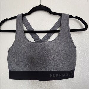Under Armour Charcoal and Black Sports Bra